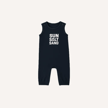 BLACK SUN SALT SAND PRINT HALF BODY ROMPER